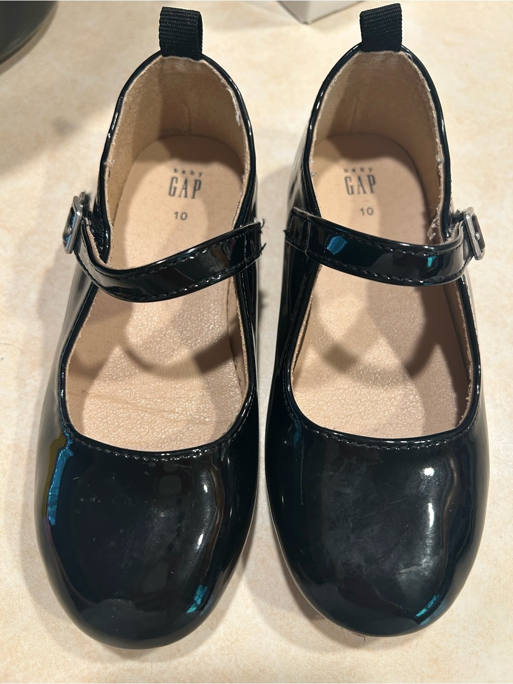 GAP Girls Black Patent Mary Jane Flats